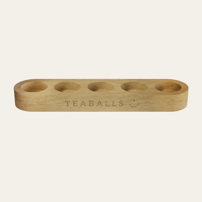 Soporte de madera premium para 5 botellas - Teaballs
