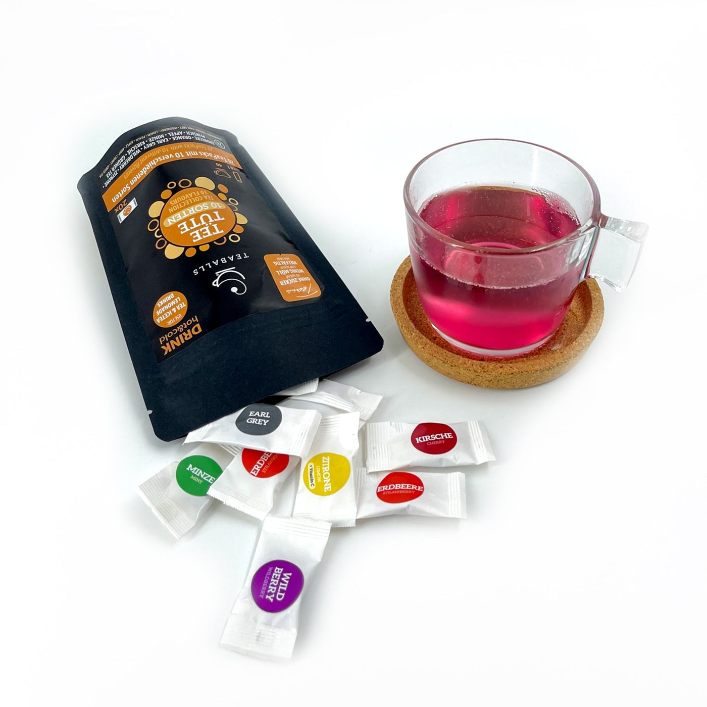 Juego de 5 bolsitas de degustación Black Selection | 5x10 variedades para probar | 100-200 tazas de té - Teaballs