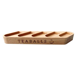 Expositor de madera premium para 5 dispensadores - Teaballs