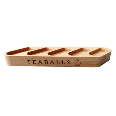 Expositor de madera premium para 5 dispensadores - Teaballs