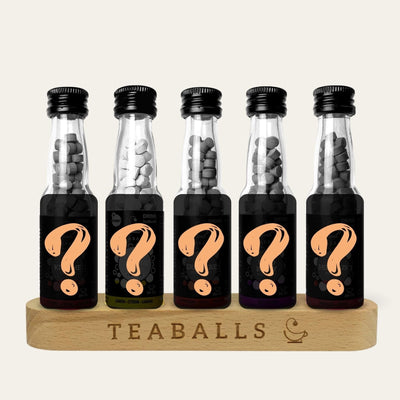 TEABALLS Juego de 5 botellas de vidrio - Teaballs